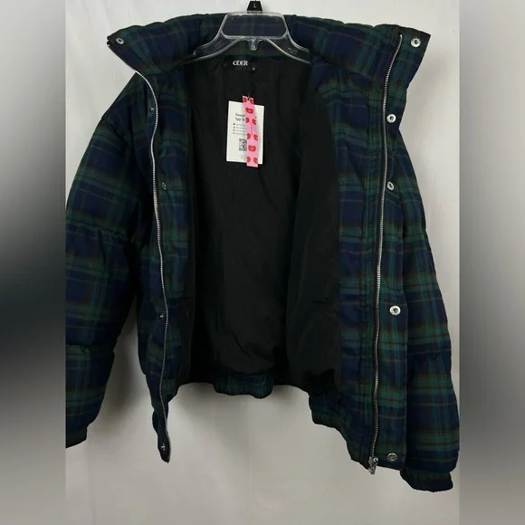 Cider Checkered Jacket in Green and Blue size Small - Picture 6 of 11